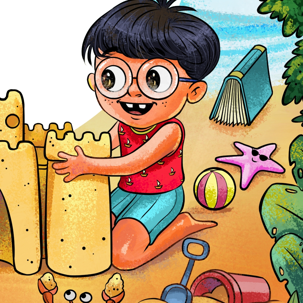 camlin fun essentials beach detail