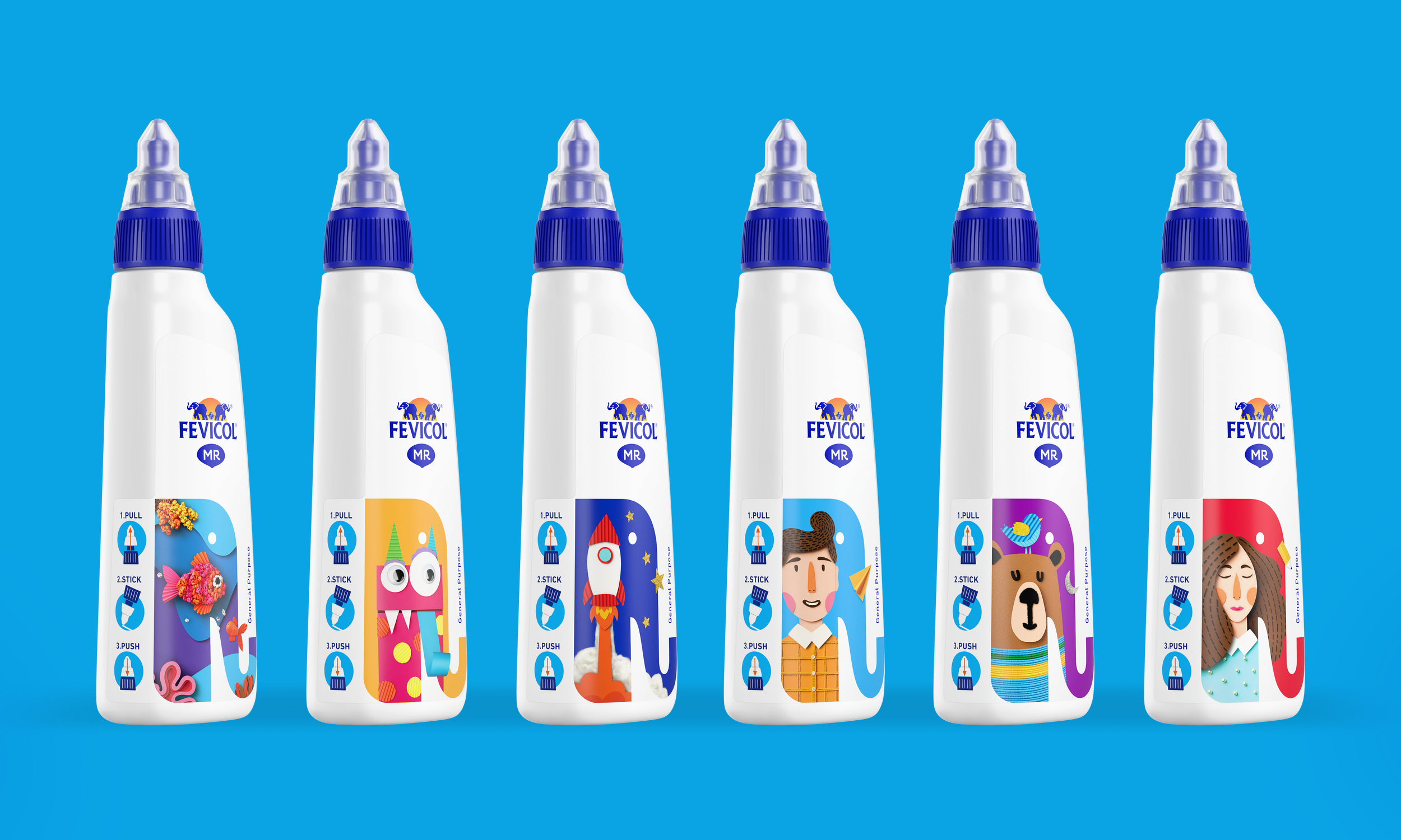 Fevicol MR 3D product renderings